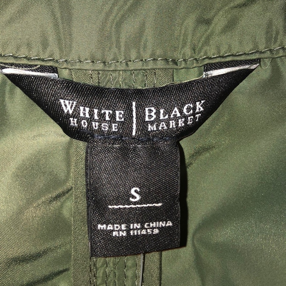 WH|BM Military Green Ruffled Jacket_9